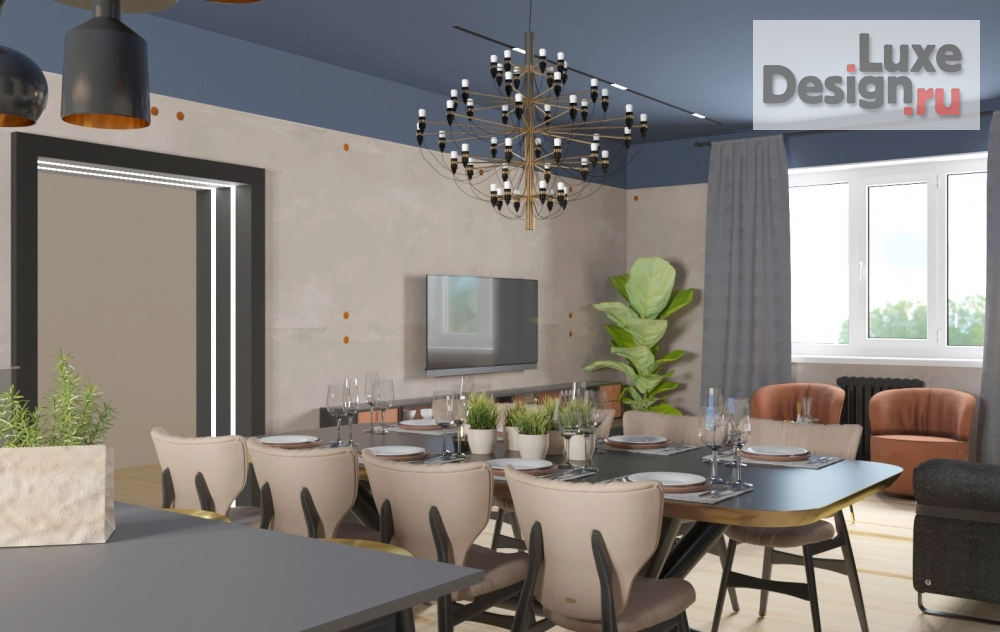 Дизайн интерьера загородного дома "Дизайн загородного дома" (фото 2)