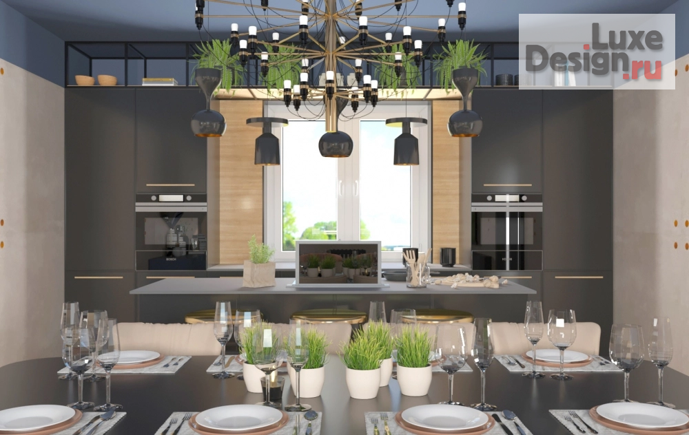 Дизайн интерьера загородного дома "Дизайн загородного дома" (фото 3)