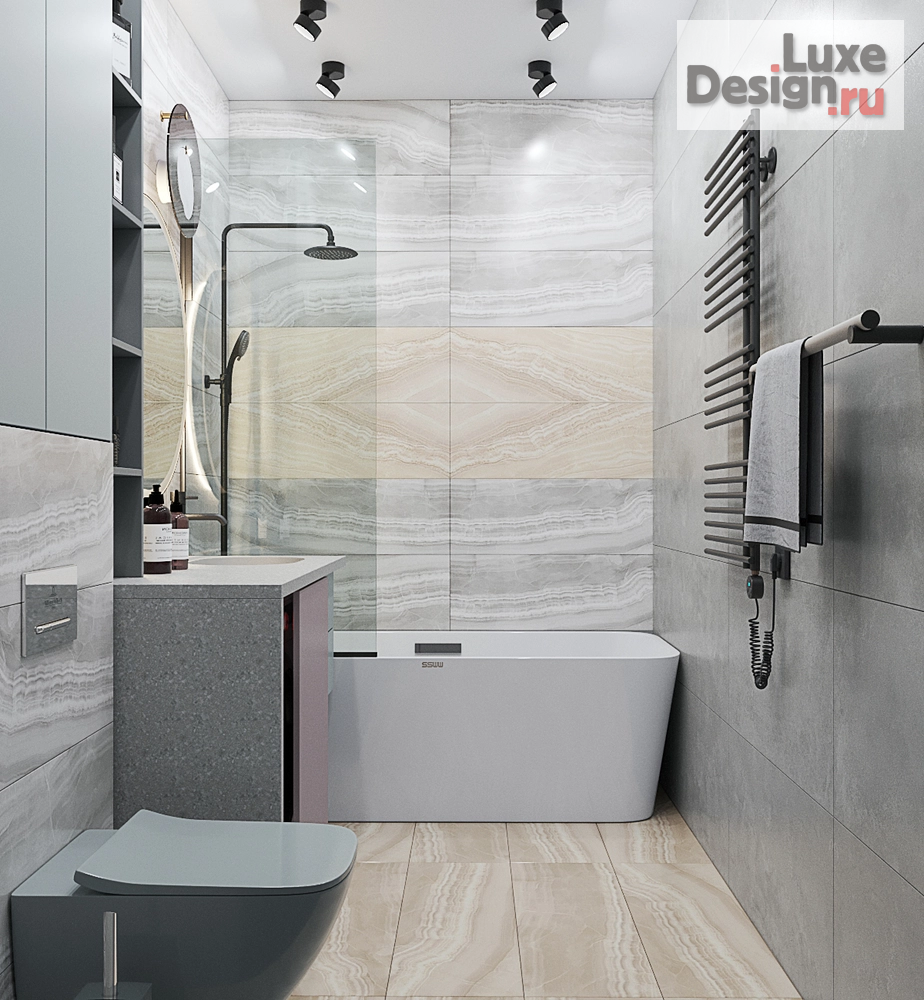 Дизайн интерьера однокомнатной квартиры "Легкий бриз" (фото 13)