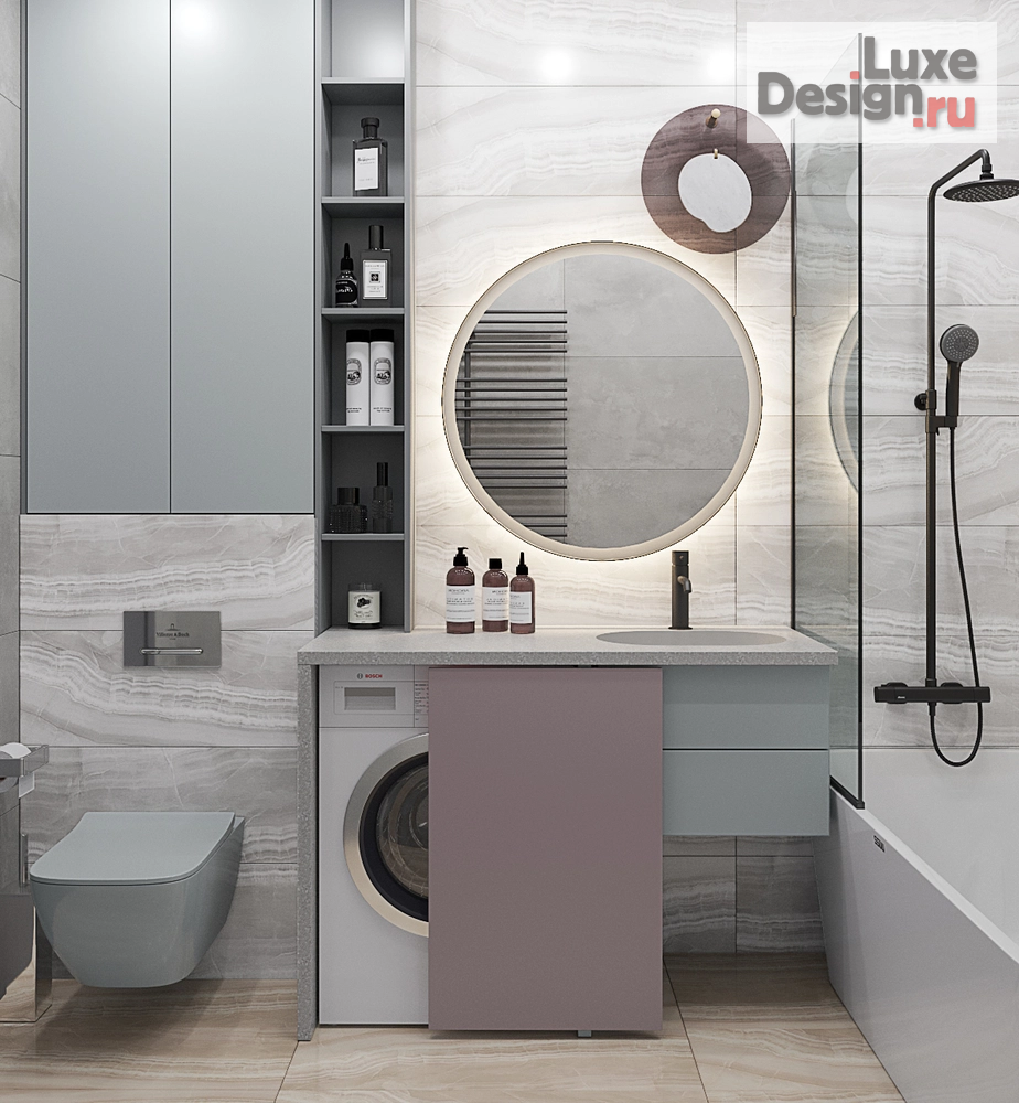 Дизайн интерьера однокомнатной квартиры "Легкий бриз" (фото 10)