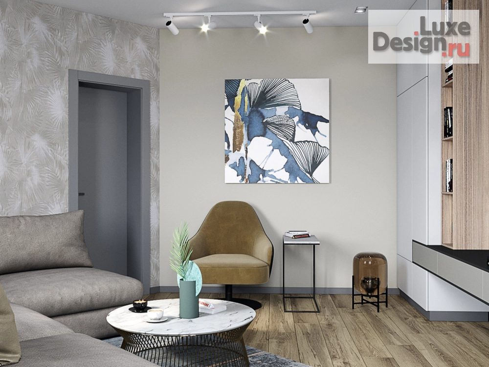 Дизайн интерьера однокомнатной квартиры "Легкий бриз" (фото 6)