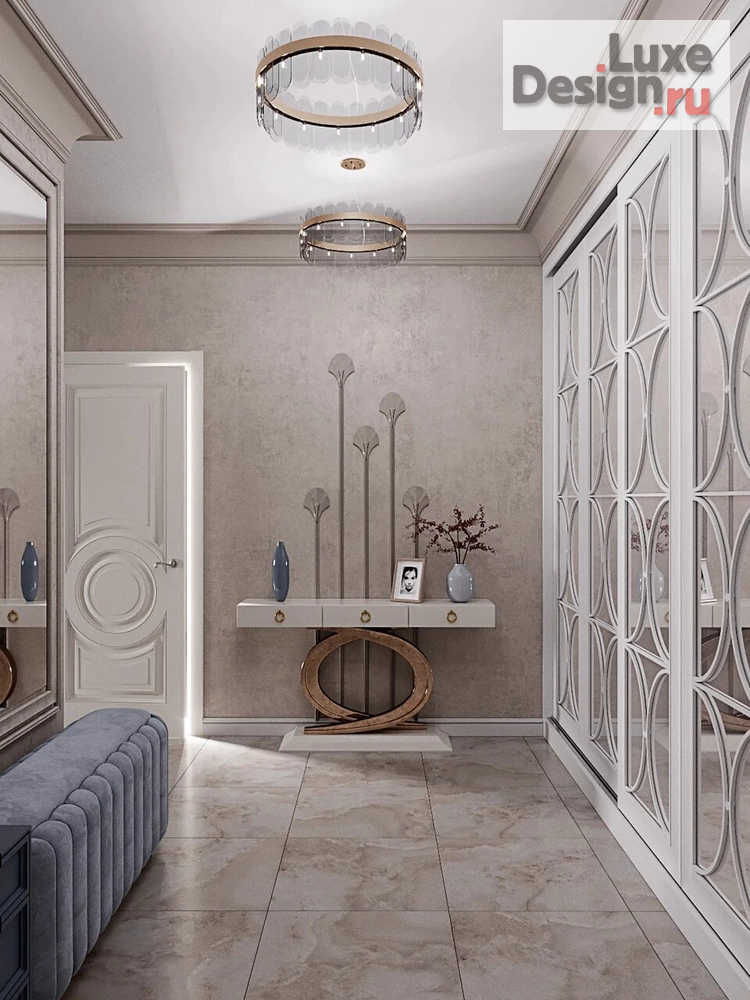 Дизайн интерьера трехкомнатной квартиры "Голубое латте" (фото 14)