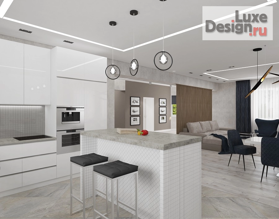 Дизайн интерьера коттеджа "Дом для молодой семьи." (фото 3)