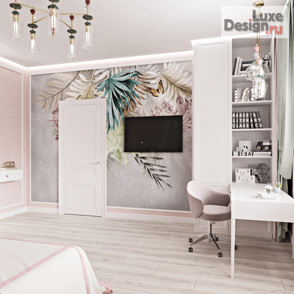 Дизайн интерьера коттеджа "Детская." (фото 5)