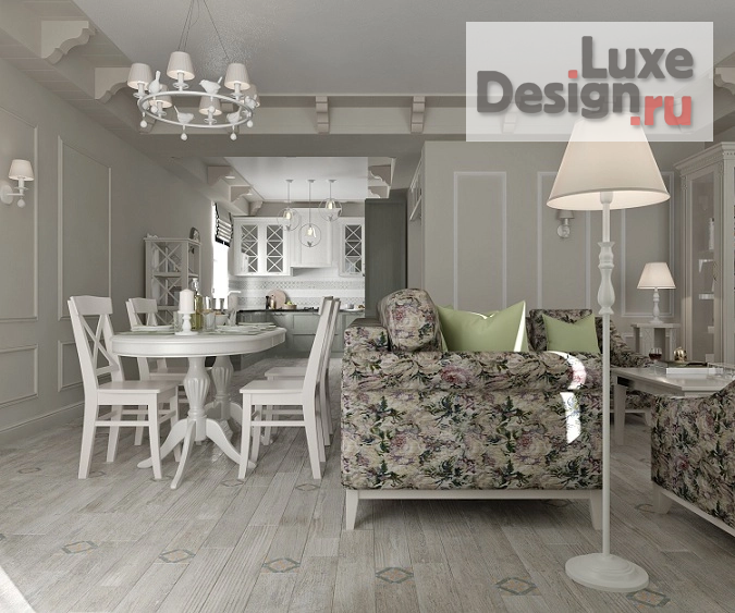 Дизайн интерьера загородного дома "Дом в стиле "Прованс"." (фото 2)