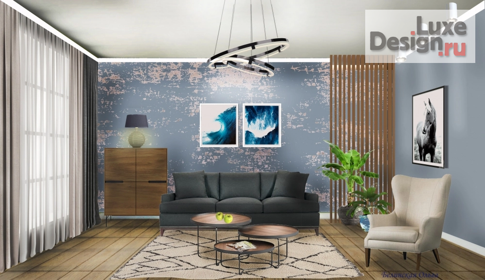 Дизайн интерьера гостиной "Гостиная." (фото 1)