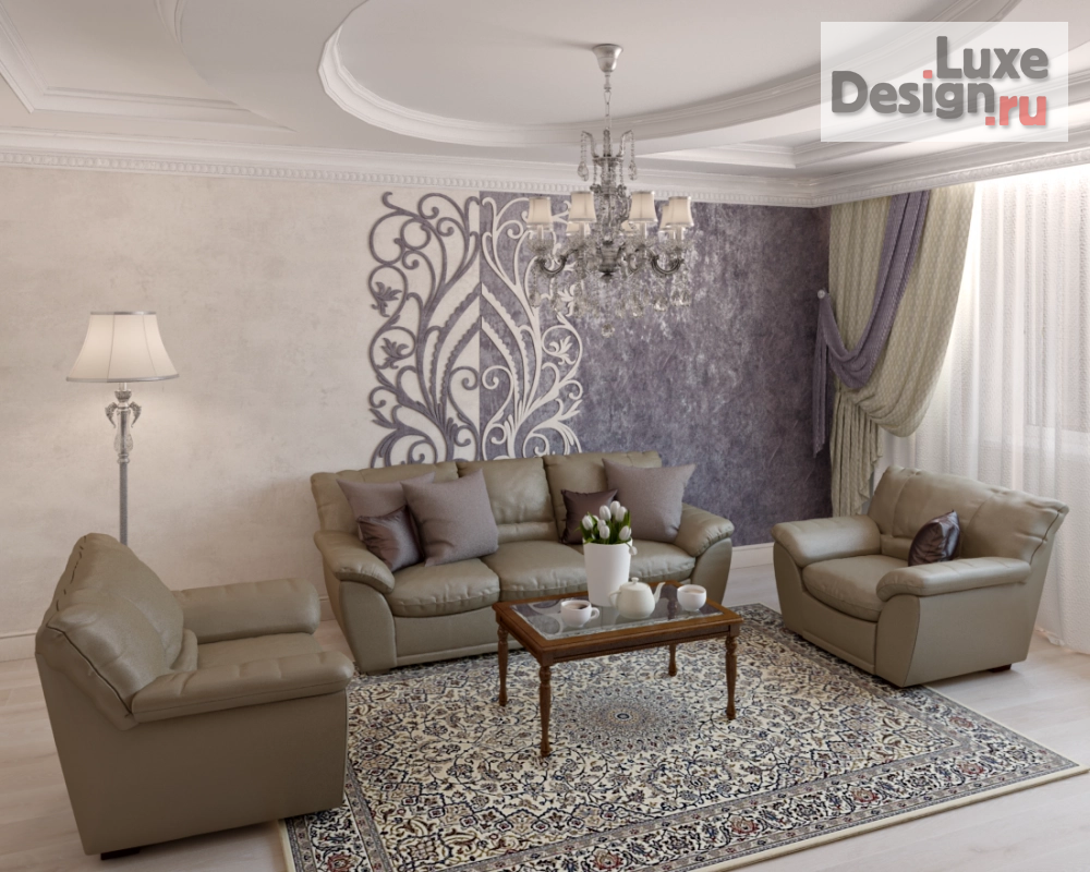 Дизайн интерьера квартиры "Лавандовый сон." (фото 2)