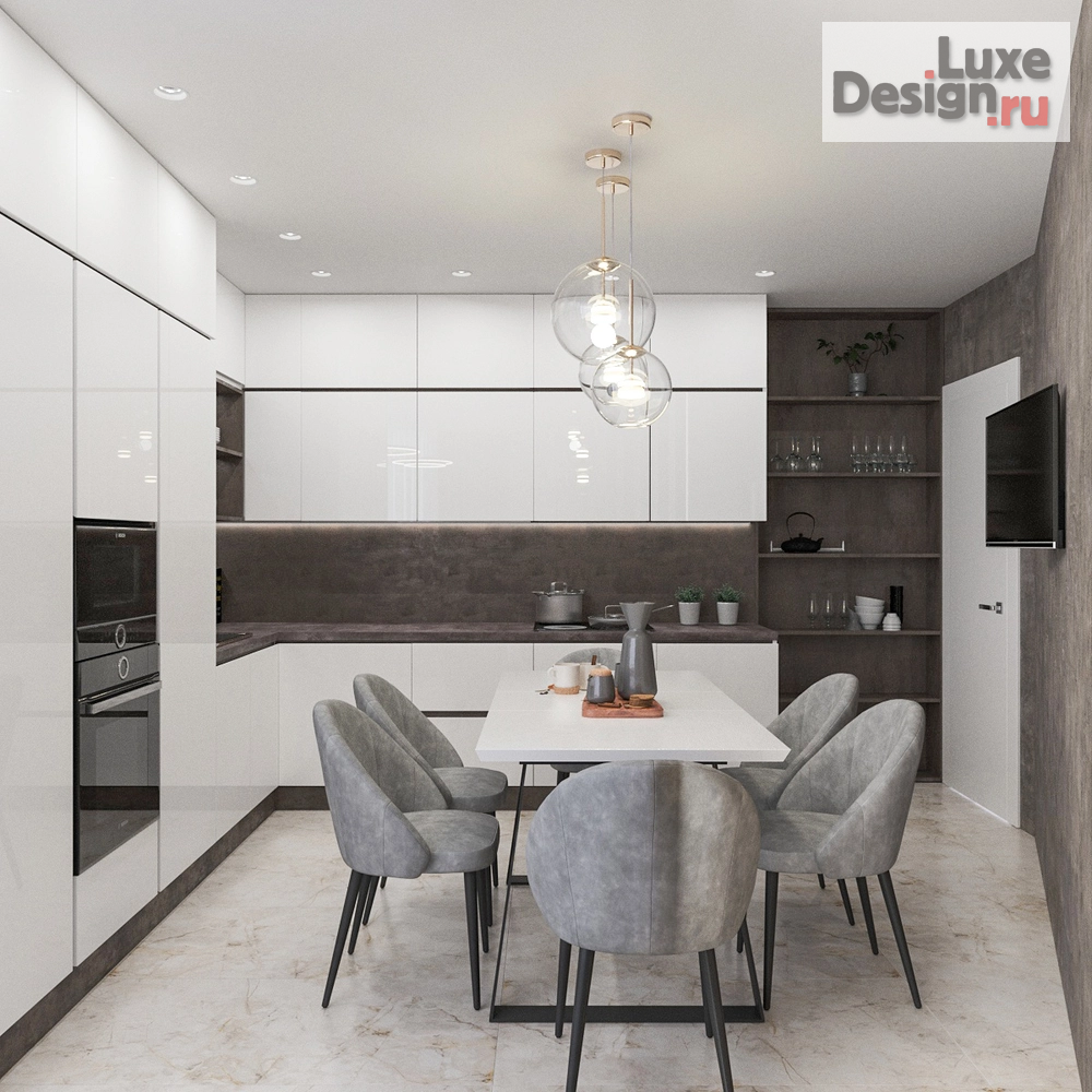 Дизайн интерьера квартиры "Кухня-гостиная," (фото 5)