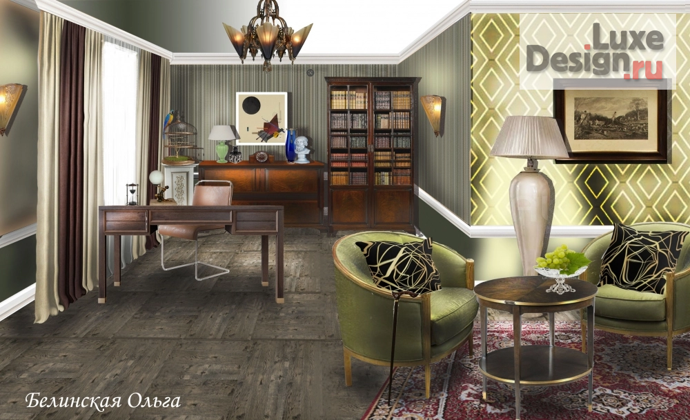 Дизайн интерьера кабинета "Кабинет." (фото 1)