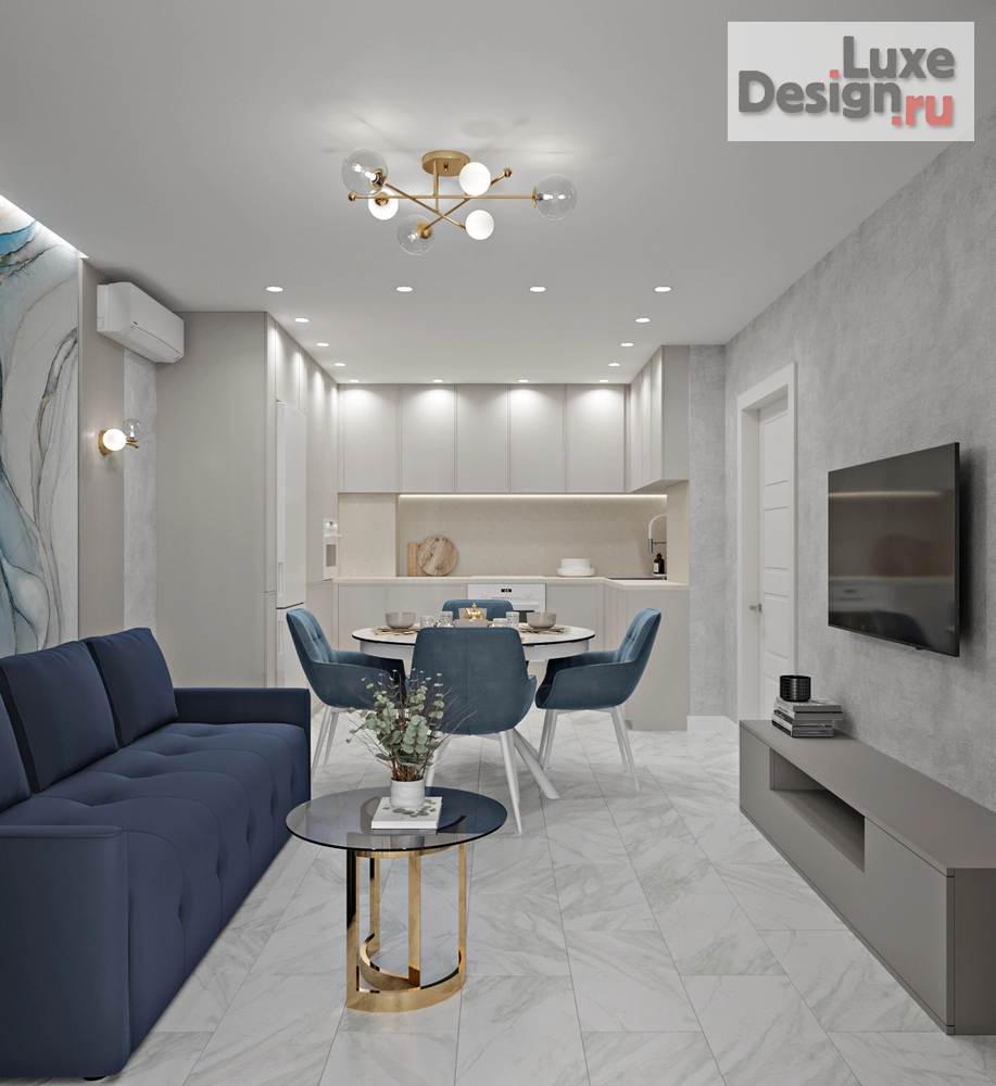 Дизайн интерьера трехкомнатной квартиры "Дизайн квартиры." (фото 2)