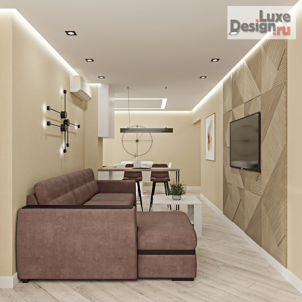 Дизайн интерьера трехкомнатной квартиры "Квартира для аренды." (фото 2)