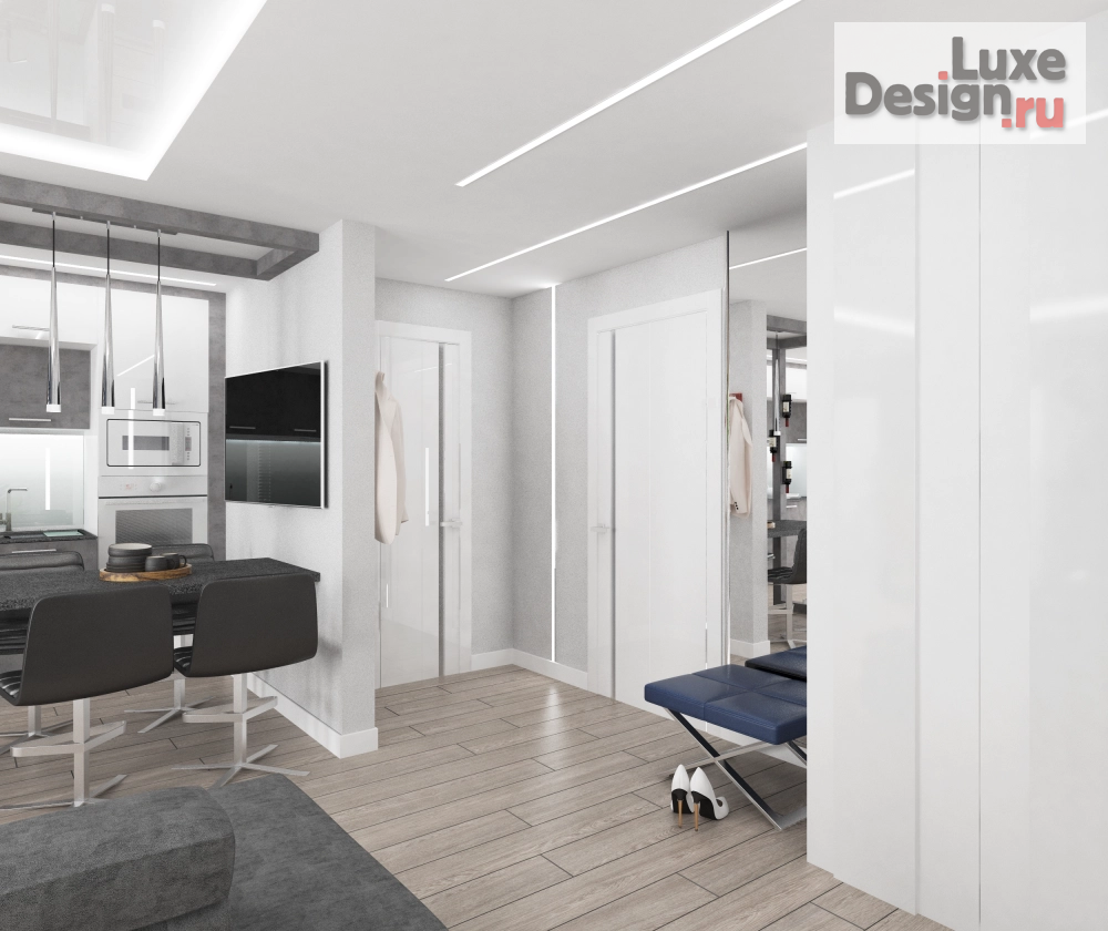 Дизайн интерьера трехкомнатной квартиры "Квартира" (фото 1)