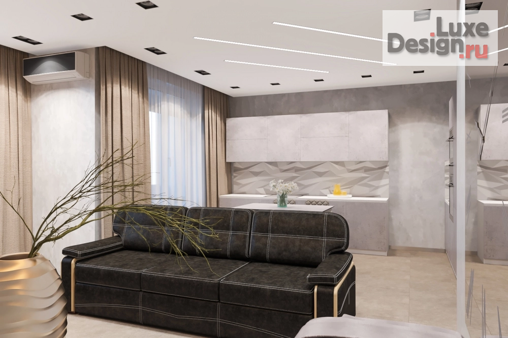 Дизайн интерьера трехкомнатной квартиры "Квартира." (фото 2)