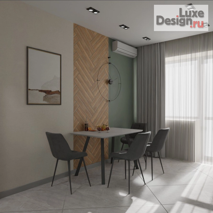 Дизайн интерьера однокомнатной квартиры "Квартира холостяка." (фото 6)