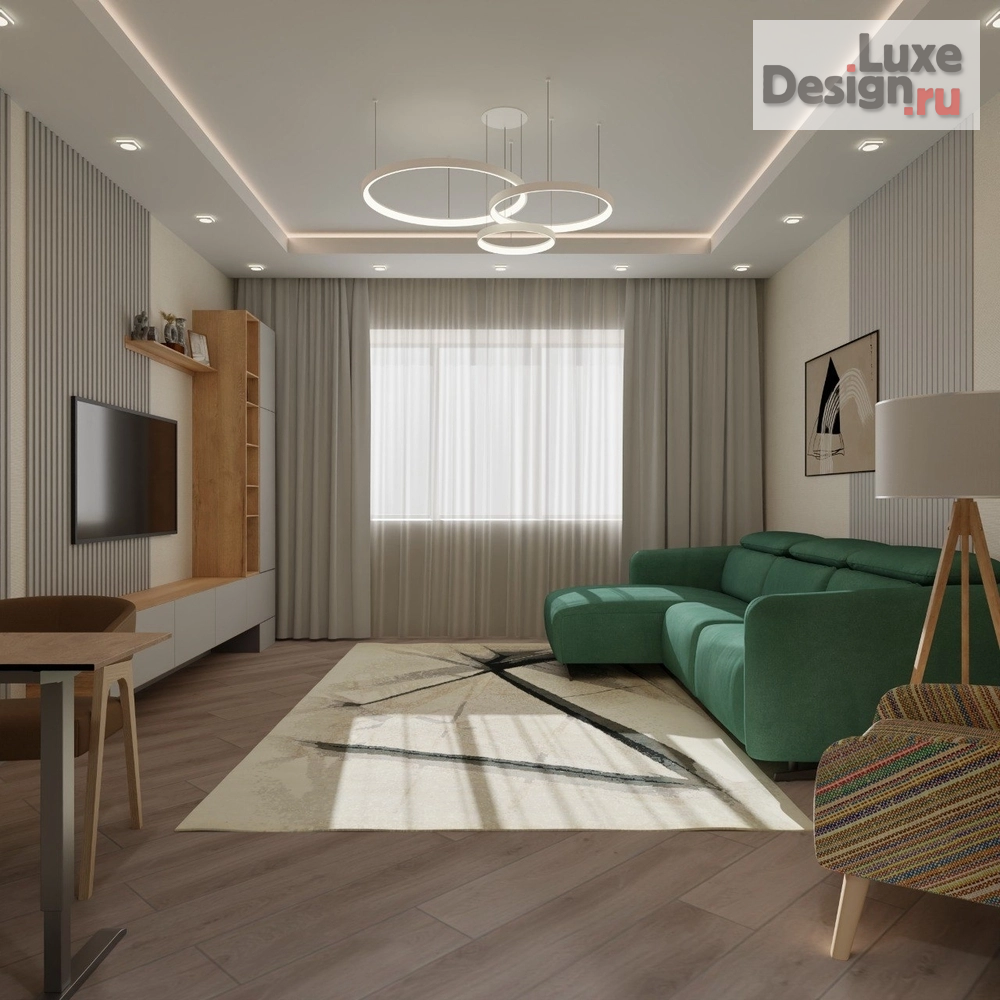 Дизайн интерьера однокомнатной квартиры "Квартира холостяка." (фото 2)