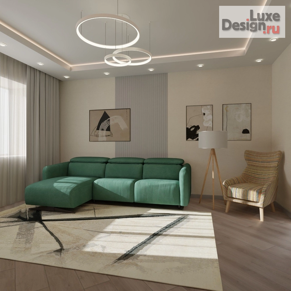 Дизайн интерьера однокомнатной квартиры "Квартира холостяка." (фото 3)