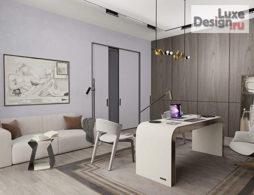 Дизайн интерьера кабинета "HOME OFFICE  ЖК NOVA CITY " (фото 5)