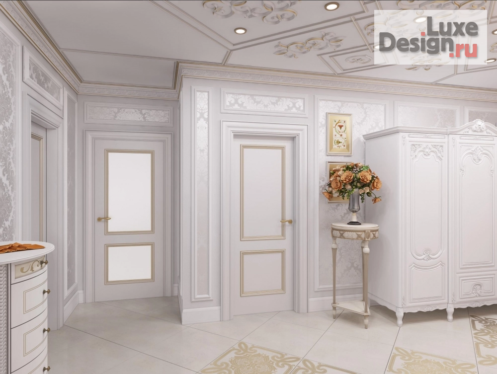 Дизайн интерьера двухкомнатной квартиры "Классический интерьер с элементами греческого стиля" (фото 5)