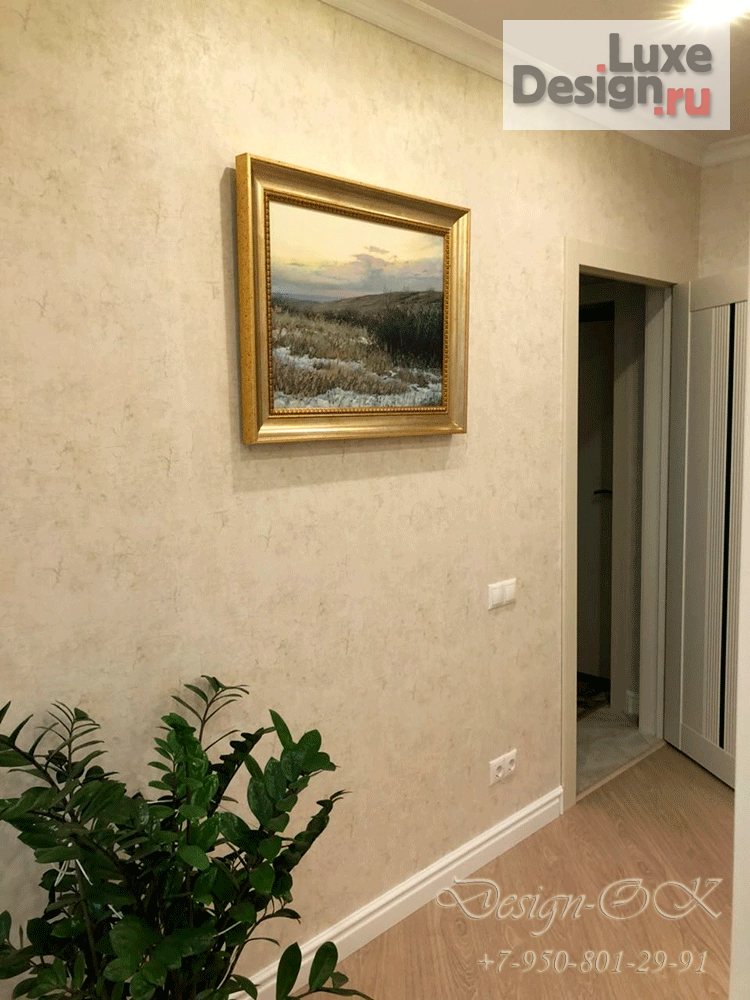 Дизайн интерьера гостиной "Гостиная "Серебро и беж"" (фото 6)