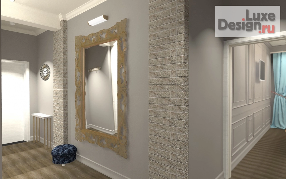 Дизайн интерьера двухкомнатной квартиры "Квартира для релакса" (фото 1)