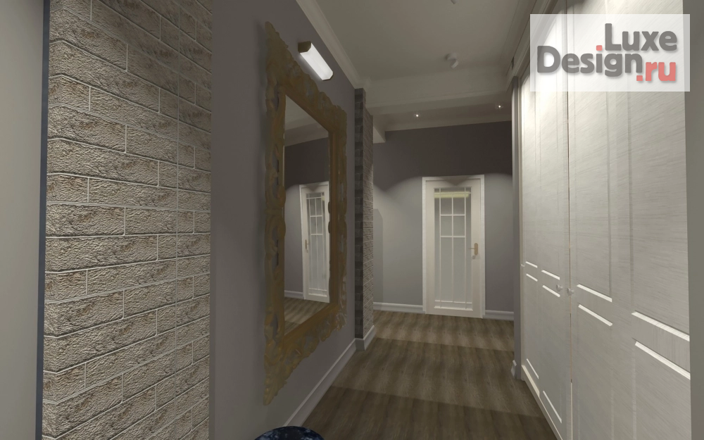 Дизайн интерьера двухкомнатной квартиры "Квартира для релакса" (фото 2)