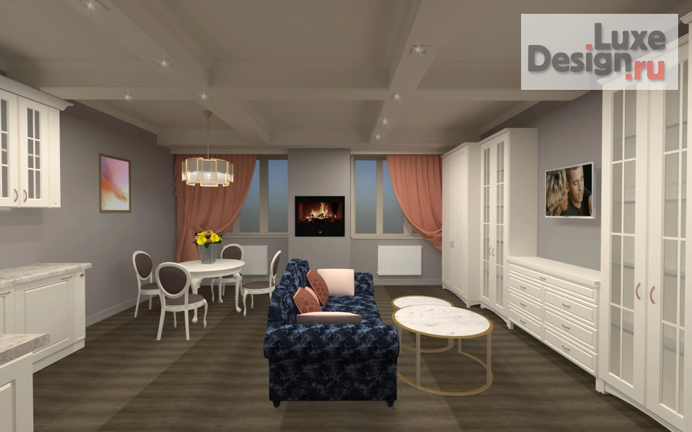 Дизайн интерьера двухкомнатной квартиры "Квартира для релакса" (фото 6)