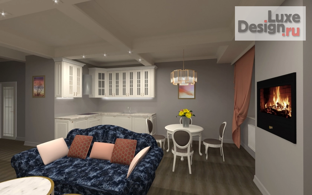 Дизайн интерьера двухкомнатной квартиры "Квартира для релакса" (фото 7)