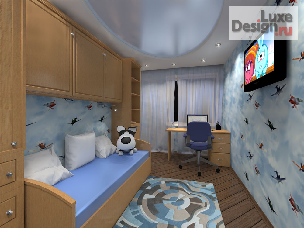 Дизайн интерьера четырехкомнатной квартиры "Молодёжная классика" (фото 7)