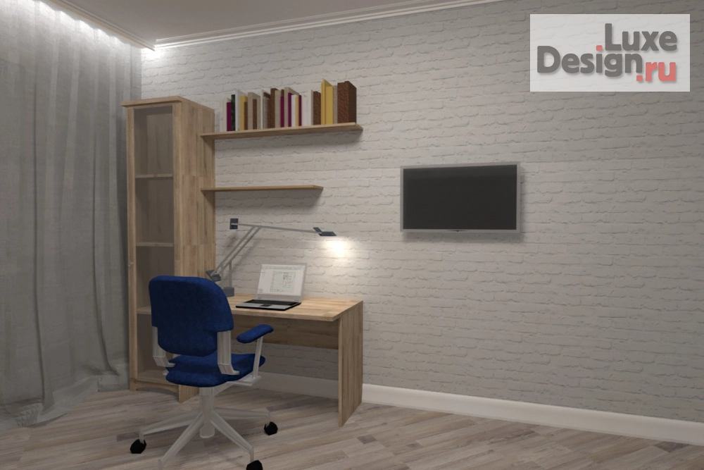 Дизайн интерьера трехкомнатной квартиры "Серый-серый интерьер" (фото 8)