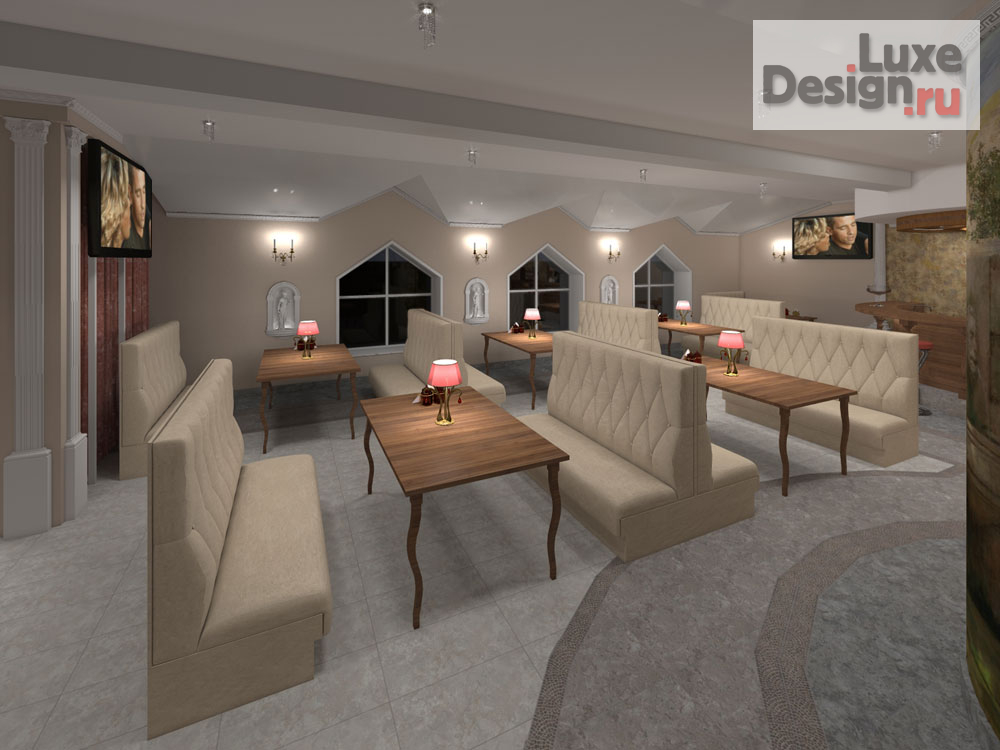 Дизайн интерьера кафе "Кафе Ариана" (фото 3)