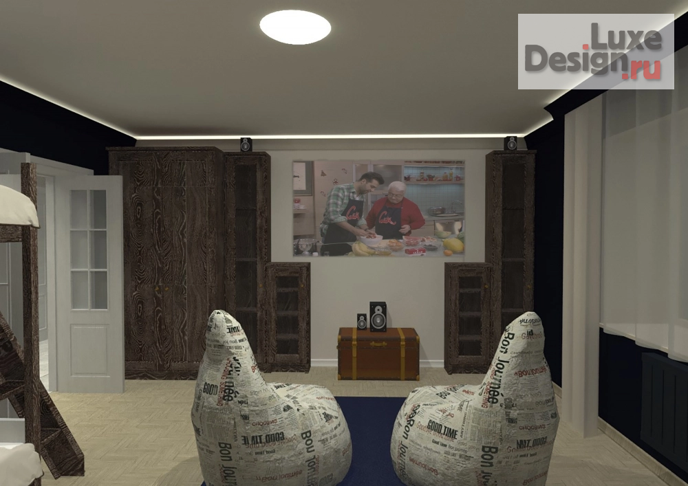 Дизайн интерьера трехкомнатной квартиры "Квартира для продумана" (фото 1)