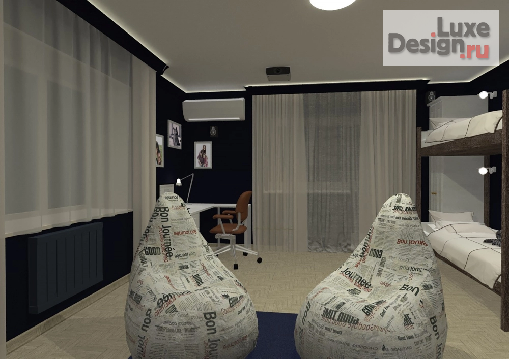 Дизайн интерьера трехкомнатной квартиры "Квартира для продумана" (фото 7)