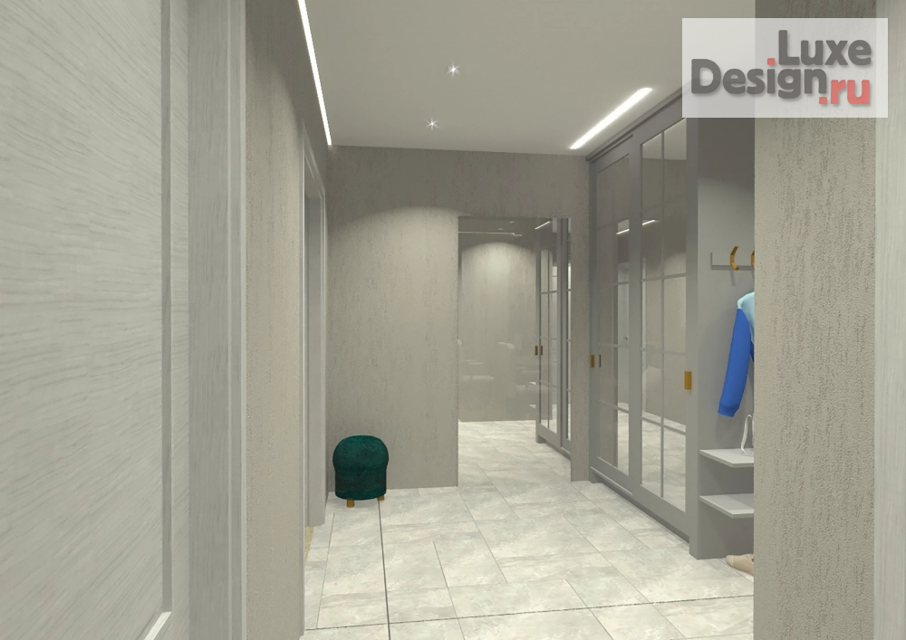 Дизайн интерьера трехкомнатной квартиры "Квартира для продумана" (фото 2)