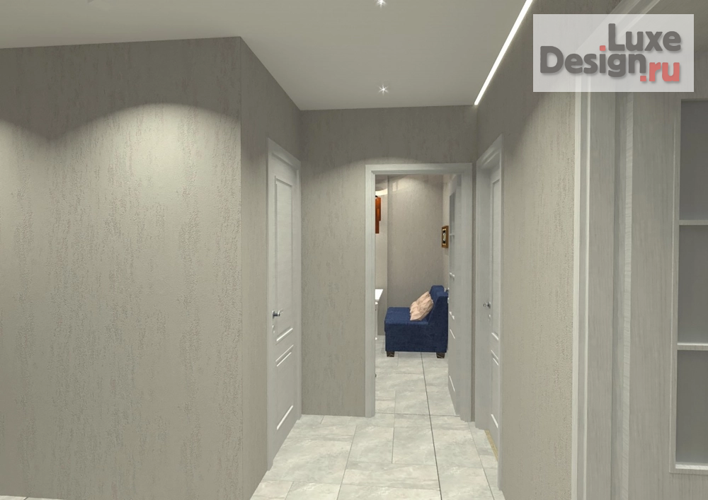 Дизайн интерьера трехкомнатной квартиры "Квартира для продумана" (фото 3)