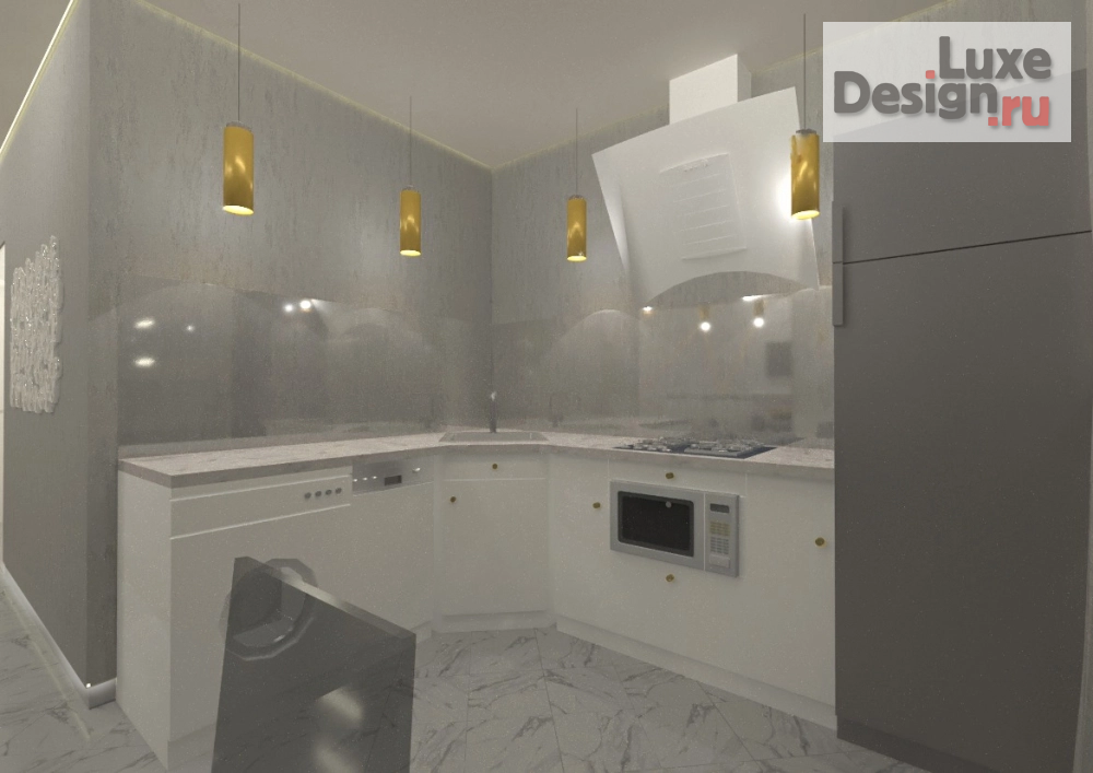 Дизайн интерьера квартиры студии "Воздух и свобода" (фото 7)