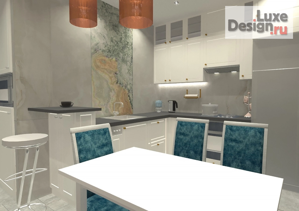 Дизайн интерьера трехкомнатной квартиры "Квартира для продумана" (фото 6)