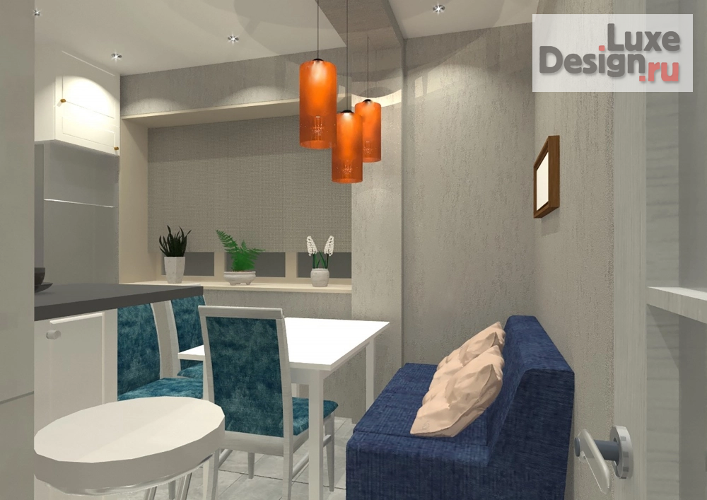 Дизайн интерьера трехкомнатной квартиры "Квартира для продумана" (фото 5)