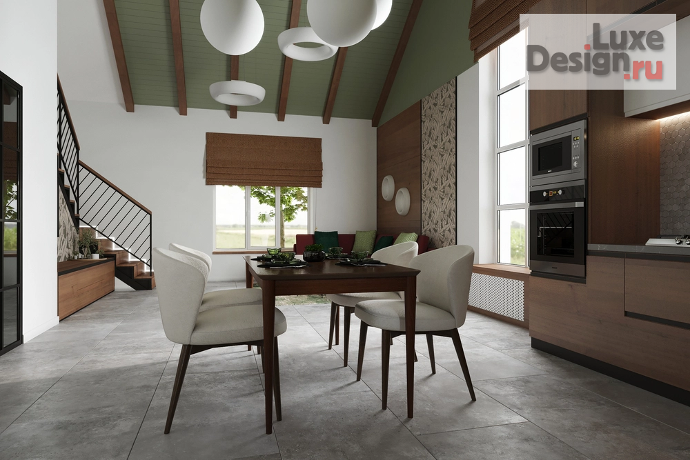 Дизайн интерьера загородного дома "M3LIGHT. Дом с мансардой для семьи с ребёнком и собакой." (фото 8)