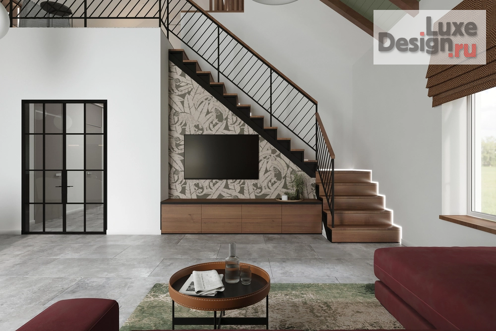 Дизайн интерьера загородного дома "M3LIGHT. Дом с мансардой для семьи с ребёнком и собакой." (фото 12)