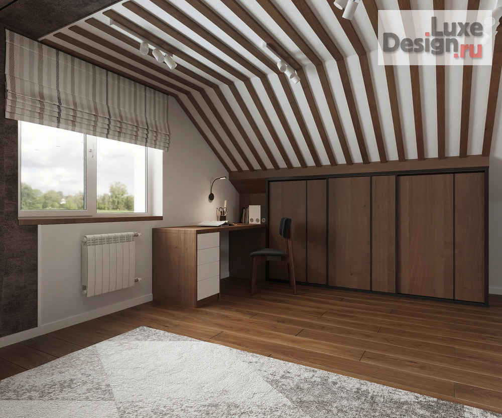 Дизайн интерьера загородного дома "M3LIGHT. Дом с мансардой для семьи с ребёнком и собакой." (фото 23)