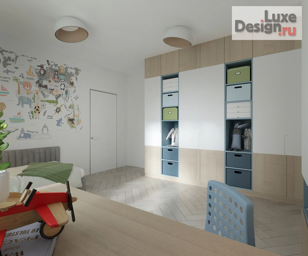 Дизайн интерьера загородного дома "M3LIGHT. Дом с мансардой для семьи с ребёнком и собакой." (фото 37)