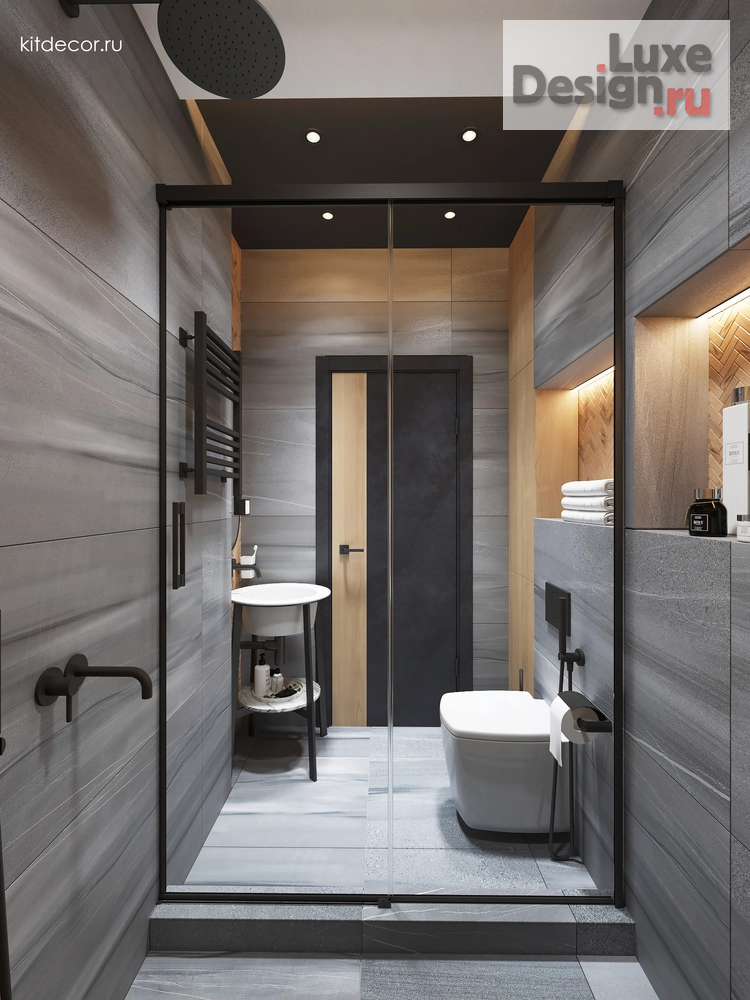 Дизайн интерьера таунхауса "Акцентный синий. Таунхаус в КП Романово для семьи с детьми." (фото 23)