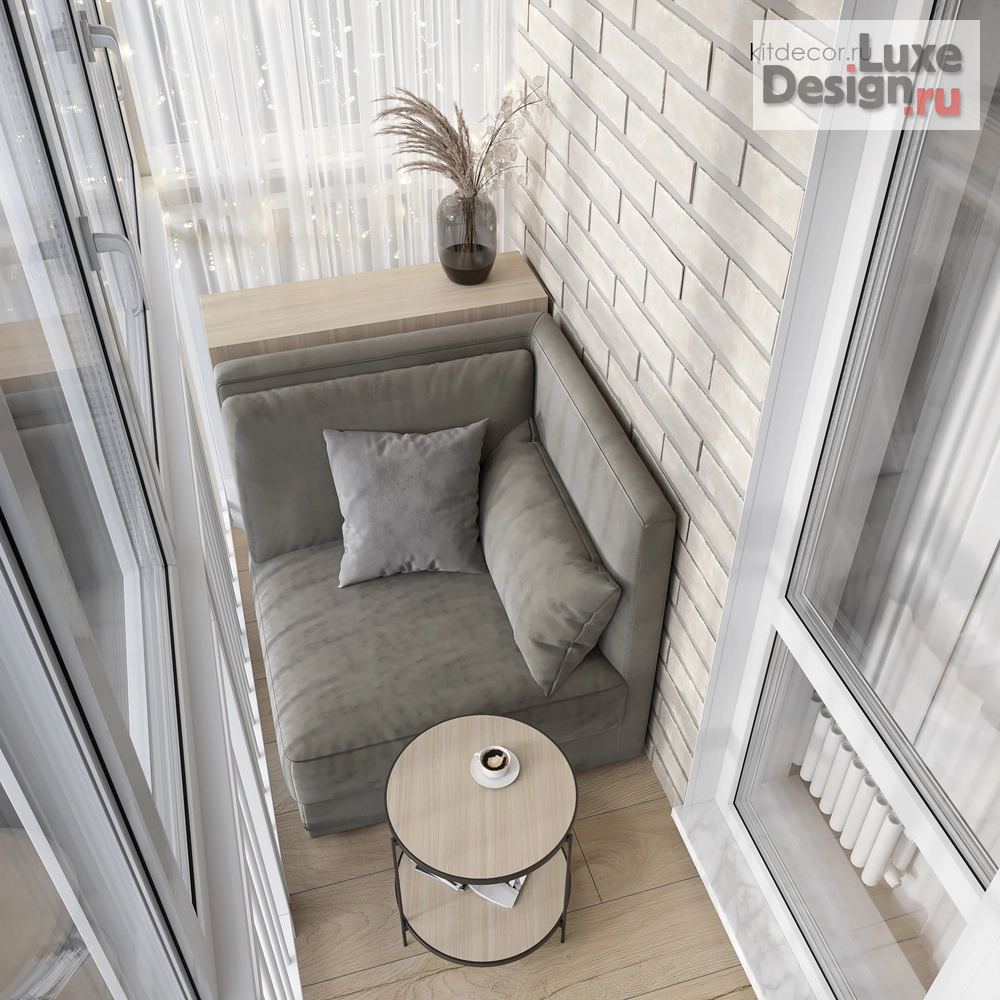 Дизайн интерьера двухкомнатной квартиры "Коралловые акценты" (фото 4)