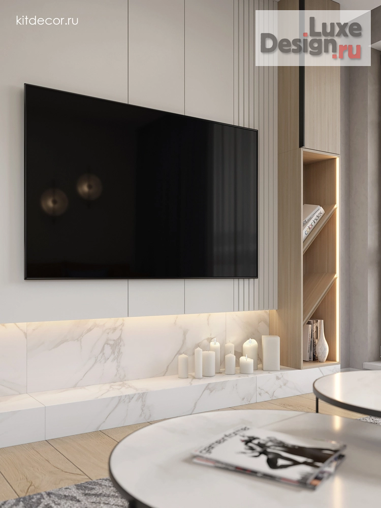 Дизайн интерьера двухкомнатной квартиры "Коралловые акценты" (фото 9)