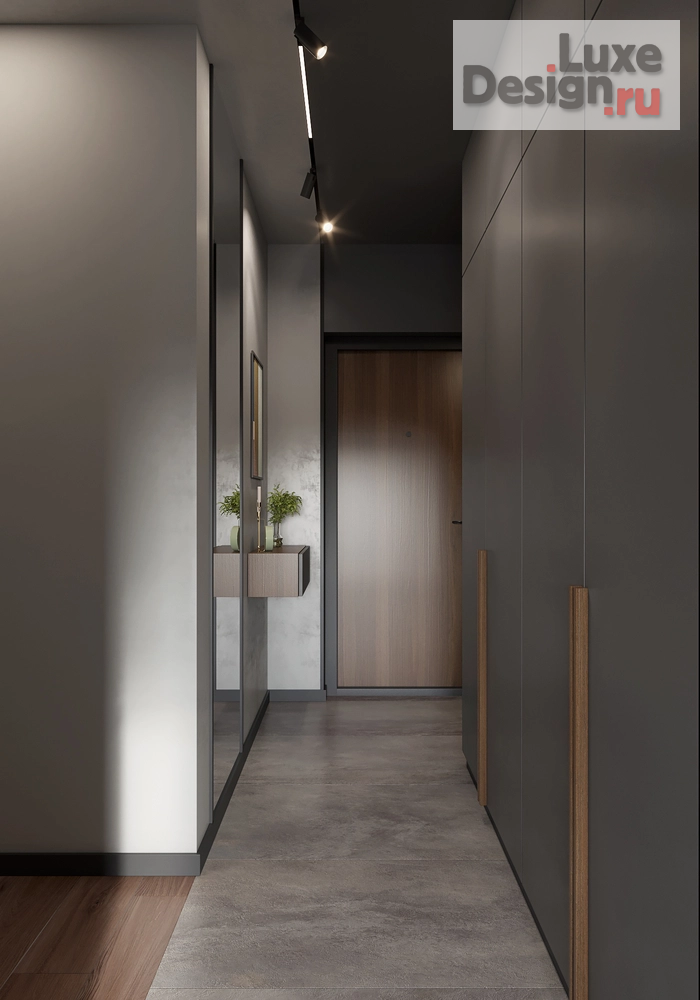 Дизайн интерьера двухкомнатной квартиры "Уютный черный. 2к квартира для парня студента." (фото 17)