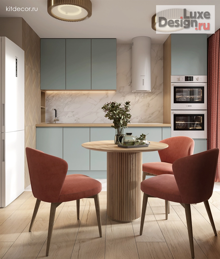 Дизайн интерьера двухкомнатной квартиры "Коралловые акценты" (фото 20)