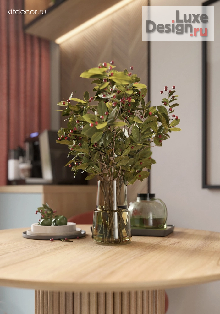 Дизайн интерьера двухкомнатной квартиры "Коралловые акценты" (фото 23)