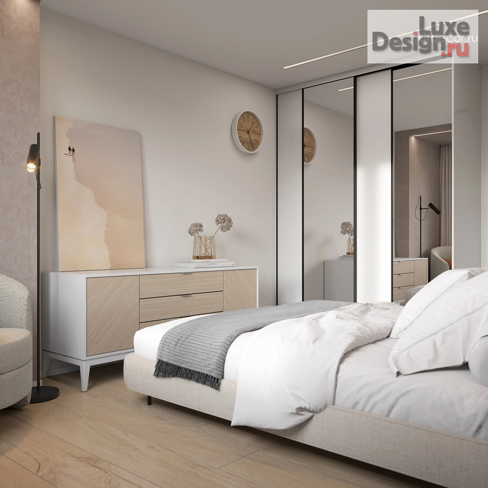 Дизайн интерьера двухкомнатной квартиры "Коралловые акценты" (фото 27)