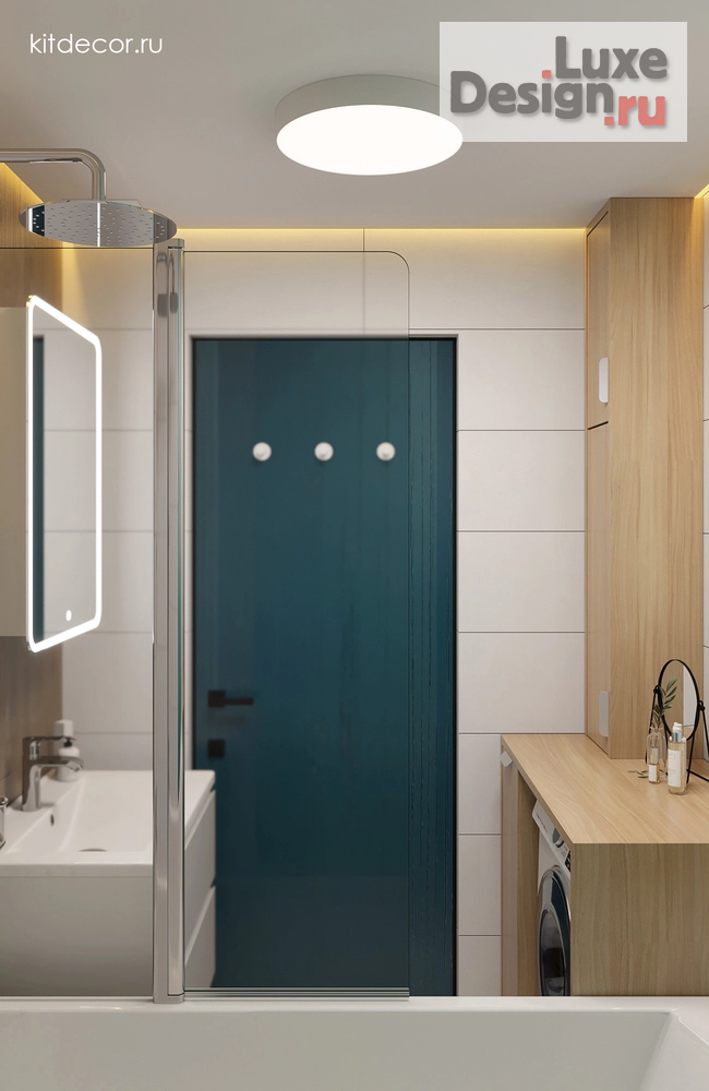 Дизайн интерьера двухкомнатной квартиры "Коралловые акценты" (фото 34)