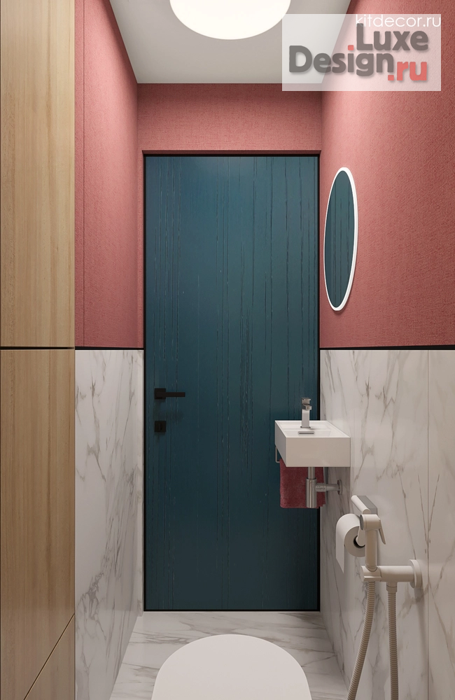 Дизайн интерьера двухкомнатной квартиры "Коралловые акценты" (фото 38)